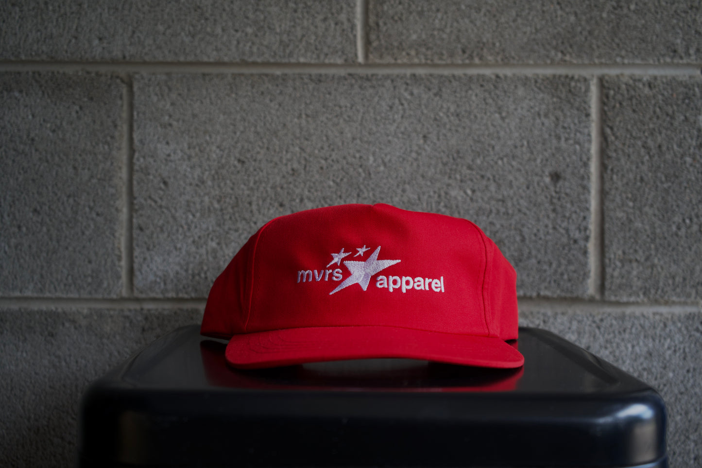 MALBRO RED STAR SCRIPT HAT