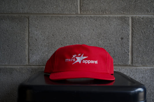 MALBRO RED STAR SCRIPT HAT